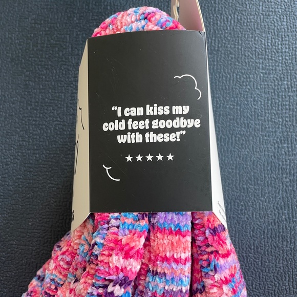 The Comfy Slipper Socks in Pink Multi - women’s size 6-10 - Christmas gifts! - Picture 7 of 12